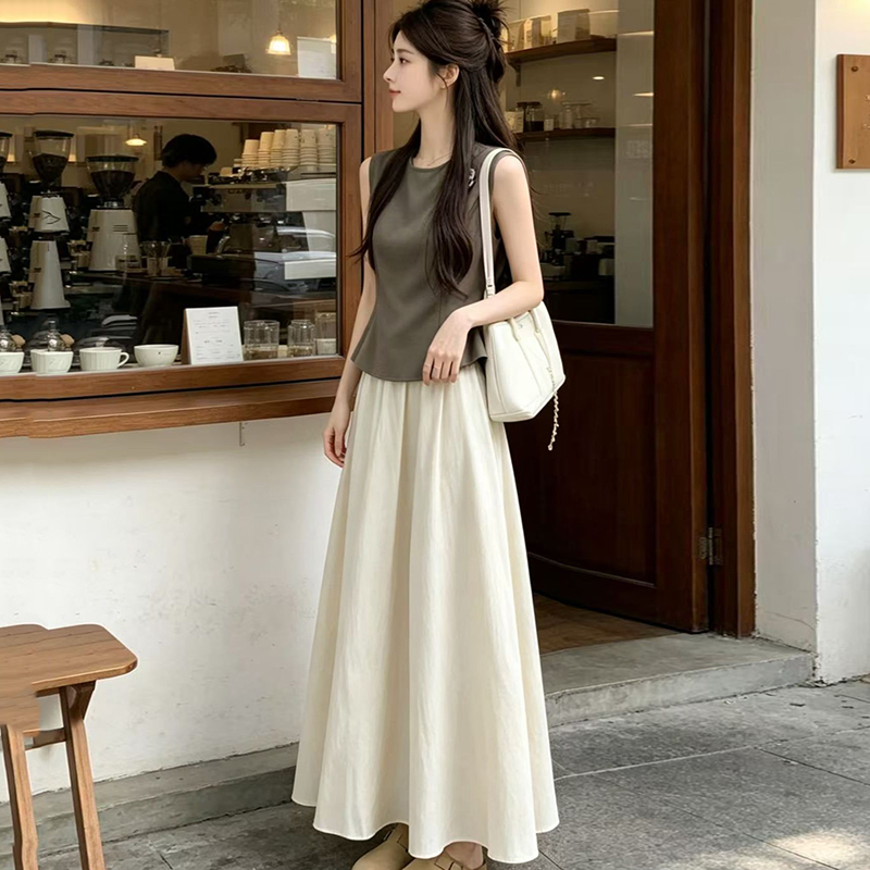 Korean Lifestyle - 2026 Sommer Neuheit: Koreanische lockere T-Shirt-Kleider-Sets