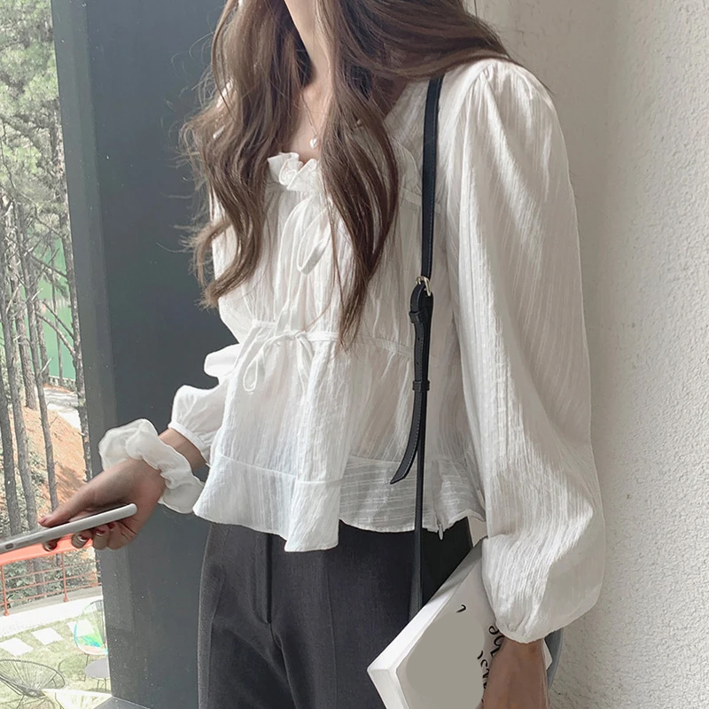 Elegante Damenbluse mit Schlei – Korean Lifestyle Bewertung und Preis