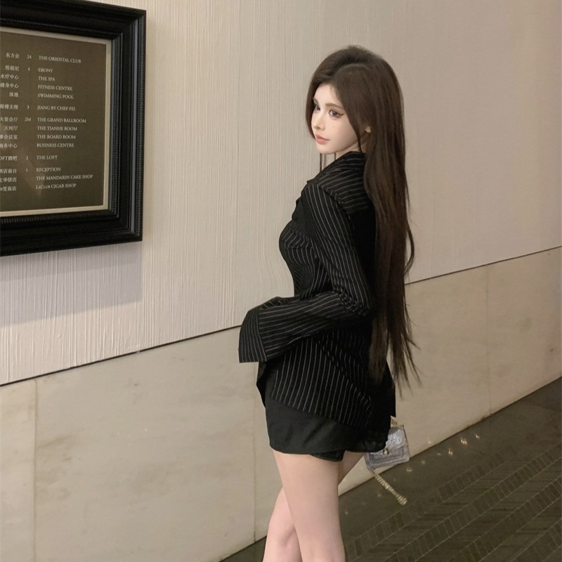 Frauen Slim Fit Gestreiftes He – Korean Lifestyle Bewertung und Preis